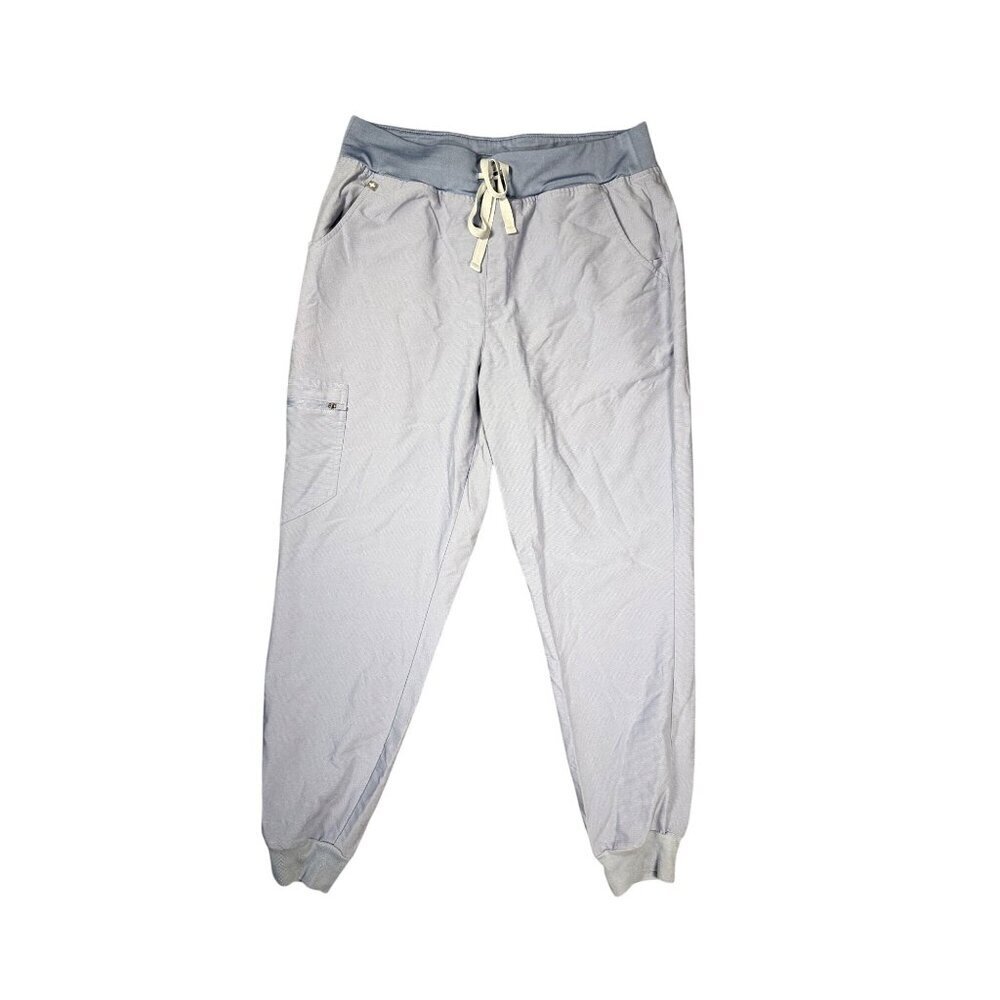 FIGS Women's Zamora Jogger Scrub Pants Size Large Gray Blue